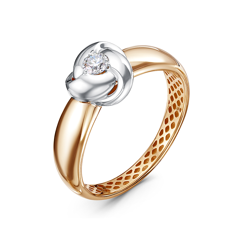 Кольцо, золото, бриллиант, д110601р